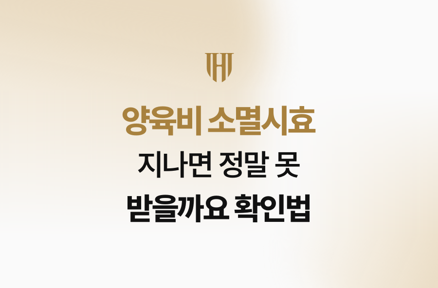 양육비 소멸시효 지나면 정말 못 받을까요 확인법